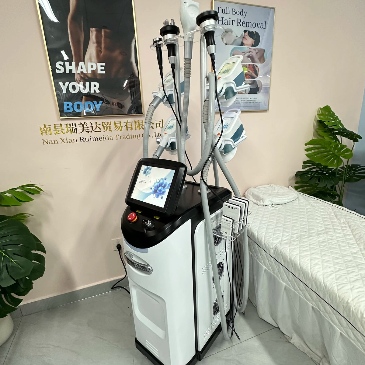 360° Cryolipolysis Fat Freezing 3 Cryo Liposome Laser 40K Cavitation RF Body Face Shaping Cellulite Removal Skin Tightening Tool
